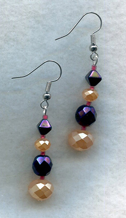 beaded earrings by Alexandria Levin