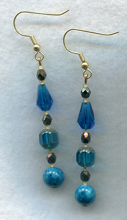beaded earrings by Alexandria Levin