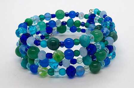 beaded wrap bracelet