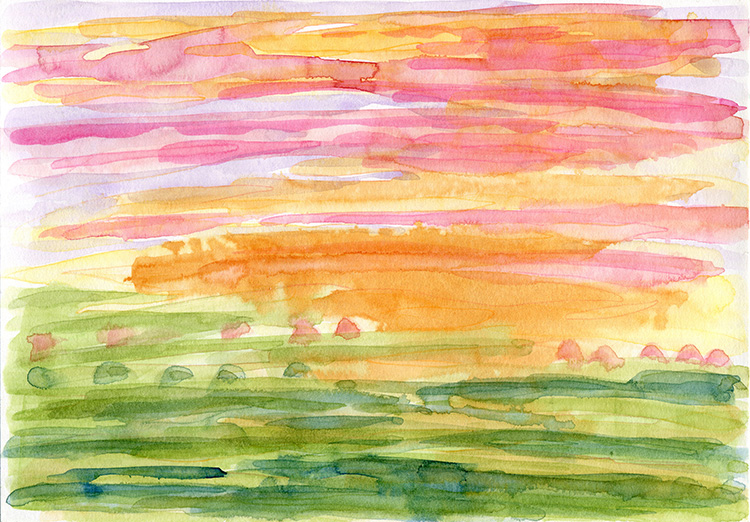 watercolor painting by Alexandria Levin
