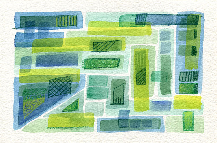 watercolor sketch by Alexandria Levin