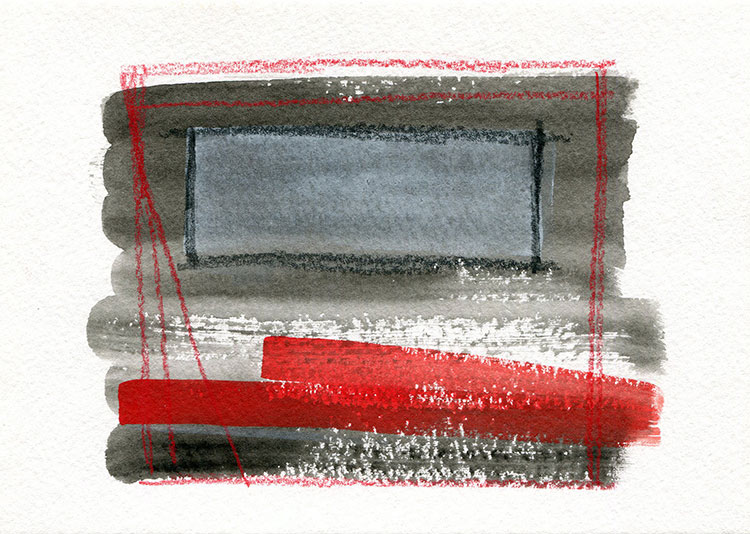 watercolor sketch by Alexandria Levin