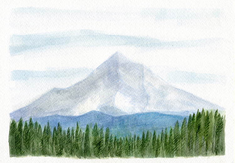 watercolor painting by Alexandria Levin