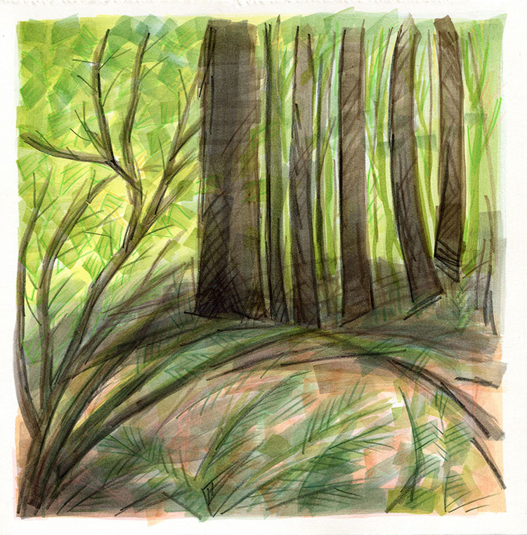 watercolor painting by Alexandria Levin