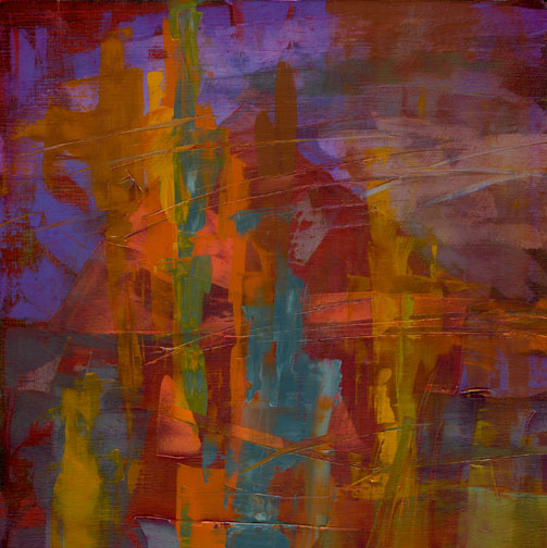 Little Red House - Oil Painting by Alexandria Levin