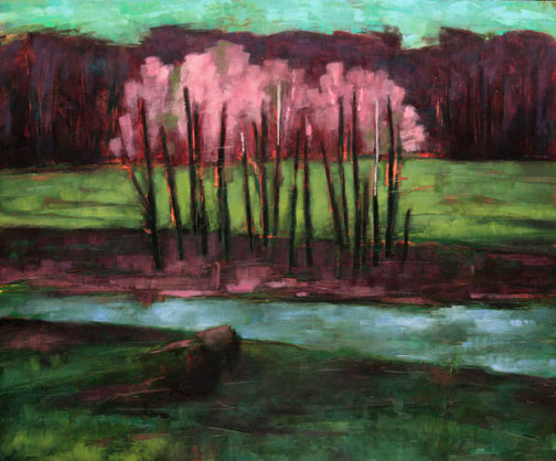 Melancholy April - Oil Painting by Alexandria Levin