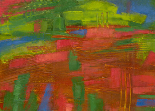 Watermelon Sunrise - Oil Painting by Alexandria Levin