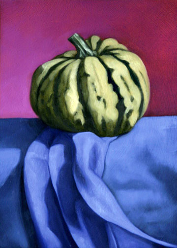 Carnival Squash - Oil Painting by Alexandria Levin