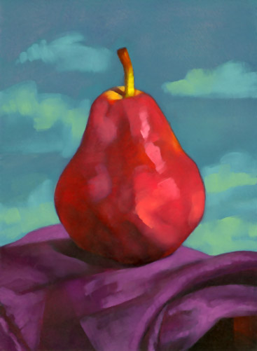 Forelle Pear - Oil Painting by Alexandria Levin
