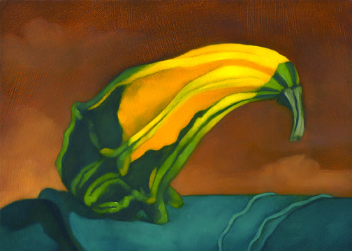 Kiwi Gourd - Oil Painting by Alexandria Levin