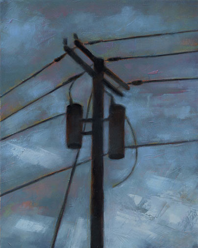 Electric Sky - Oil Painting by Alexandria Levin
