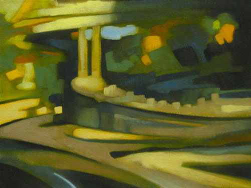 Underpass - Oil Painting by Alexandria Levin