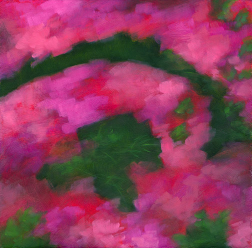Azalea #10 - Oil Painting by Alexandria Levin